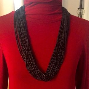 Stunning beaded layered necklace